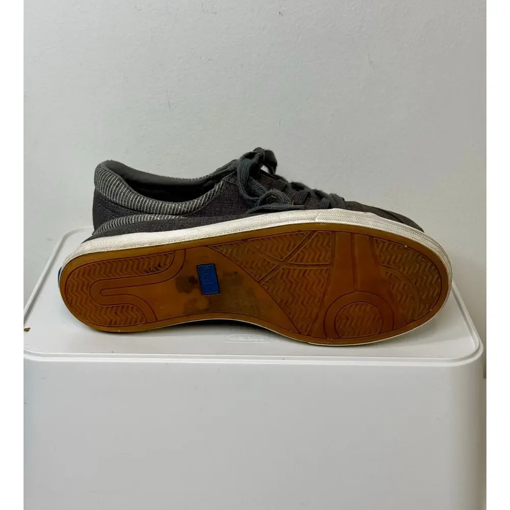 Keds Womens Center II Canvas Sneaker Charcoal Gray Size 7